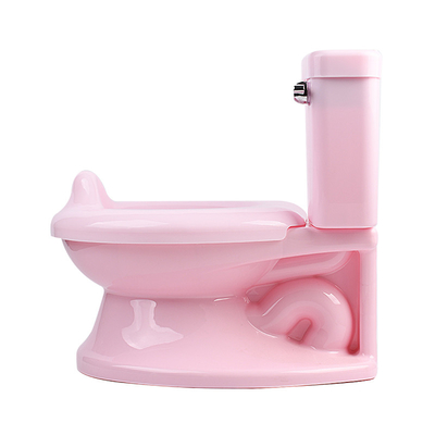 Crianças Simulação de banheiros com som de descarga Branco Azul Rosa Bebê Potty de Treinamento