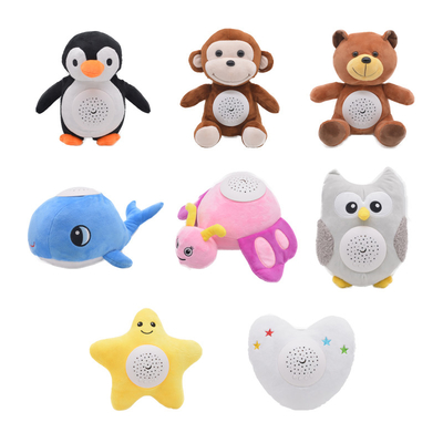 Novo bebê Noite Estrelado boneca de animais recheada música adormecimento suave crianças brinquedos de presente criativos