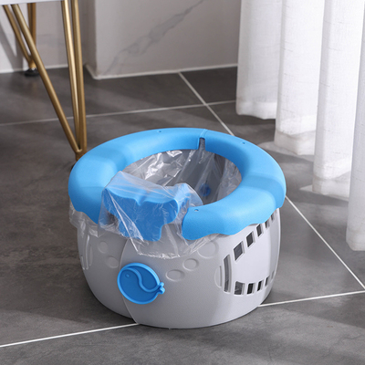 Serenity Toilet Bebê Azul Portátil Com Logotipo Personalizado Assento de Treinamento Folhável