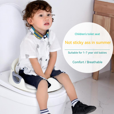 Cushion suave Baby Toilet Seat Viagem Potty Training Seat Kids Friendly PP Plástico