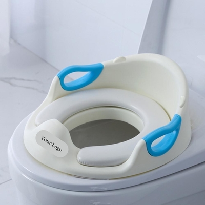 Cushion suave Baby Toilet Seat Viagem Potty Training Seat Kids Friendly PP Plástico