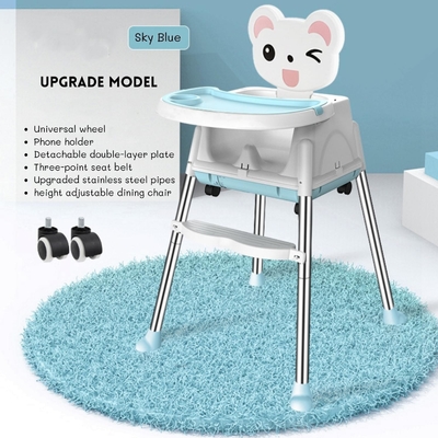 Cadeira de jantar para bebê suave, confortável, ajustável, tamanho 92*65*65cm para alimentação no quarto