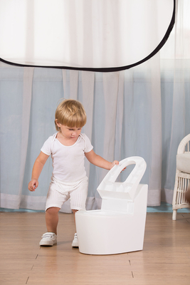 Imprimir padrão Eco-friendly Plastic PP Baby Potty Cadeira de treino 39*26*37 Peso bruto/neto 2.1kg/1.48kg