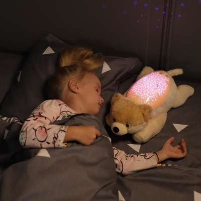Brinquedo de pelúcia de bebê adorável Elefante Brinquedo recheado Unisex Música Certificado CPC