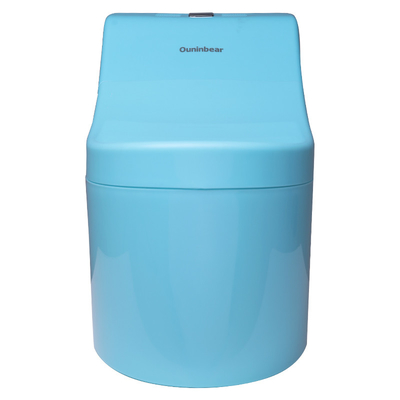Cadeira de bebé de plástico azul com logotipo personalizado EN-71 Certificado de peso leve de 2,1 kg