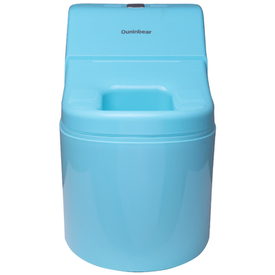 Cadeira de bebé de plástico azul com logotipo personalizado EN-71 Certificado de peso leve de 2,1 kg
