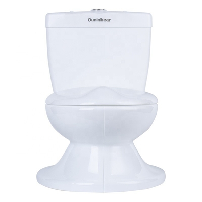 Assento de banheira suave para cuidados com bebês para crianças Treinamento de banheiro - Banheira branca com design de cores puras