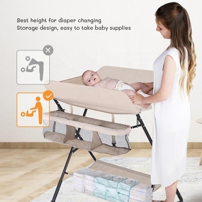 Tabela de mudança multifuncional para bebés Tabela de enfermagem para bebés dobrável para 0-3 anos