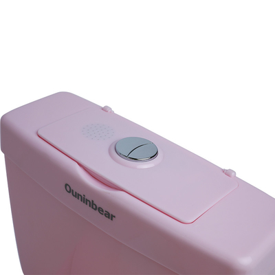 Pato de treino de banheira para bebés rosa impresso com logotipo personalizado - Função de treino certificada EN71