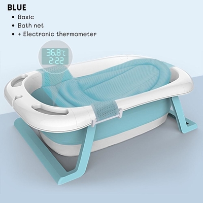 Banheira de bebê dobrável de tamanho aberto de 85*53*25cm com suporte durável e OEM/ODM