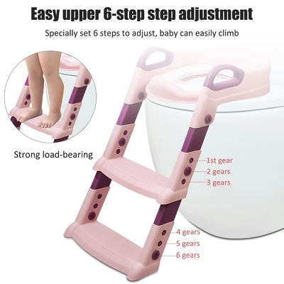 1-10 Anos de idade crianças de bebê Potty escada de treinamento Step Up Seat logotipo personalizado