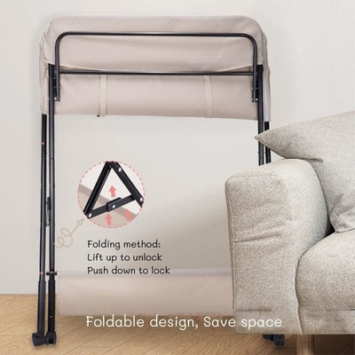 Customize Logo comercial mesa de mudança de bebê Organizador de fraldas com rodas