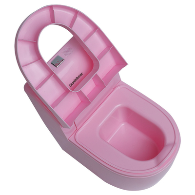 Cadeira de banheira de plástico rosa para crianças personalizadas Treinamento de banheiro com logotipo personalizado aceito
