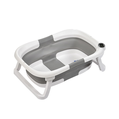 Banheira de banho para bebés recém-nascidos Conjunto de almofada macia de plástico TPE Banheiras de banho para crianças dobráveis