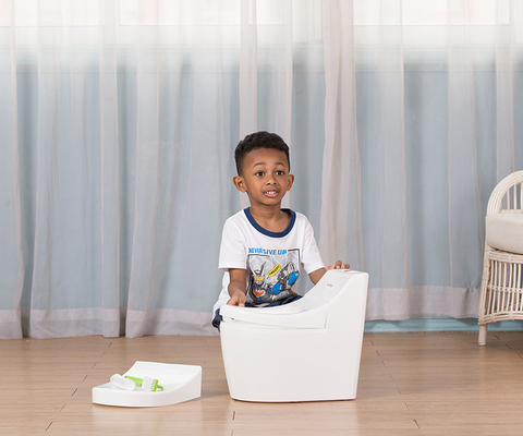 Trino de banheiro de plástico para bebés com impressão de desenhos animados - Certificado de ensaio EN71