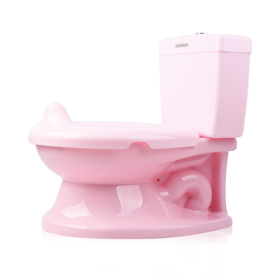 Pássaro de plástico para bebés de plástico Sento de banheiro de treino Sento de banheiro rosa azul branco com certificação EN71