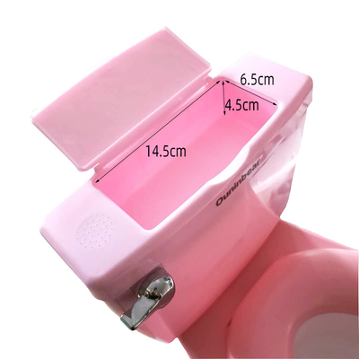 Cartoon Impressed Plastic Baby Potty Training Seat com logotipo personalizado em rosa/branco/azul