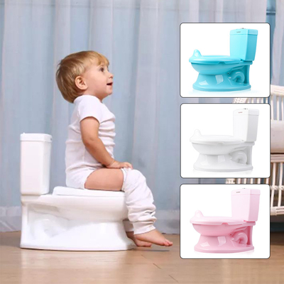 Pássaro de plástico para bebés de plástico Sento de banheiro de treino Sento de banheiro rosa azul branco com certificação EN71