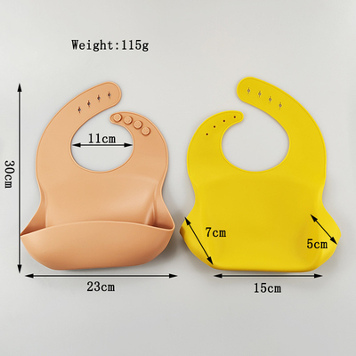 Bife de silicone para bebê impermeável e suave personalizado com certificado EN71