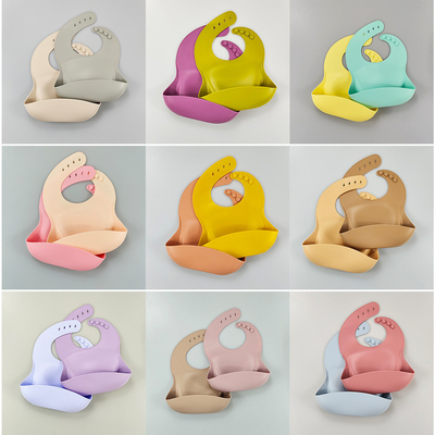 Bife de silicone para bebê impermeável e suave personalizado com certificado EN71