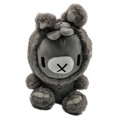 Altura 11cm-30cm Coelho cinzento pequeno brinquedo de pelúcia animal de recheio personalizado