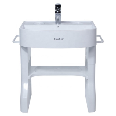 36*44.5*36cm Bacia de lavagem para bebés simulada Altura ajustável