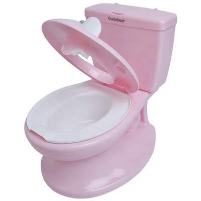 Banheiro de bebé rosa e branco com logotipo personalizado EN71 Certificado Design de cores puras