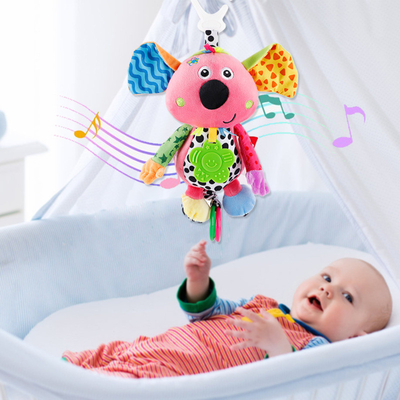 18cm-34cm Baby Plush Toy Suave Plushie Música Falando Plush Toy Leve