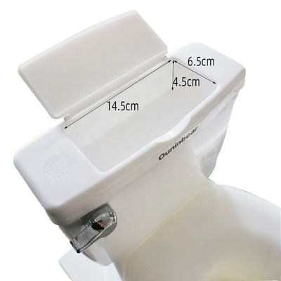 Trainer de banheiro de bebê com banheira de cor pura em branco azul rosa - Design personalizado