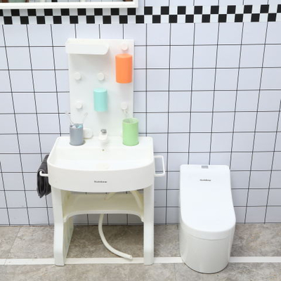 Customização Banheira de banho infantil Lavatório de mãos Crianças brincar Lava-Jato com água corrente e luz LED