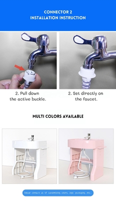 Banheira de lavagem de mãos para bebés de tipo quadrado grande para bebês