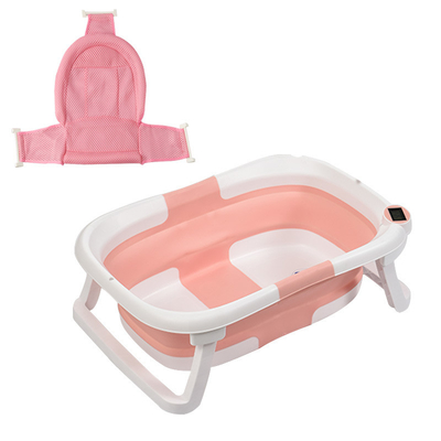 Conjunto de banheira de bebê portátil dobrável para bebês resistente a altas temperaturas Impressão em cartão