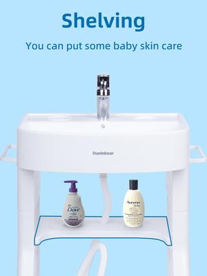 OEM / ODM Bacia de lavagem de bebê com suporte para crianças Laveira de limpeza manual Produtos sanitários populares