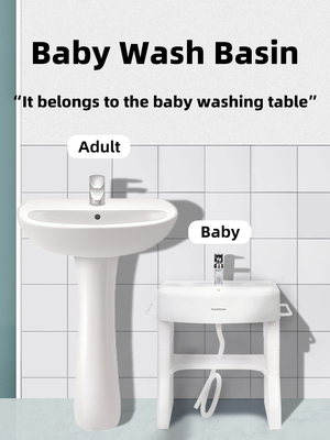 OEM / ODM Bacia de lavagem de bebê com suporte para crianças Laveira de limpeza manual Produtos sanitários populares