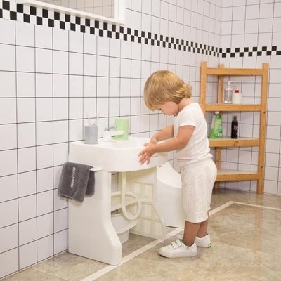 Banheira de lavanderia para bebés com 3 pilhas AA Adequado para 1-5 anos de idade Banheira de simulação infantil