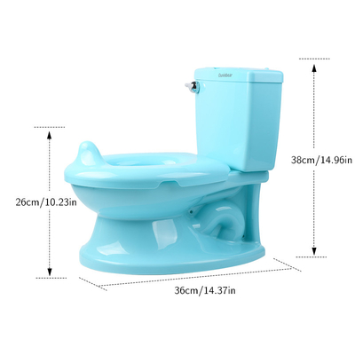 Crianças Simulação de banheiros com som de descarga Branco Azul Rosa Bebê Potty de Treinamento