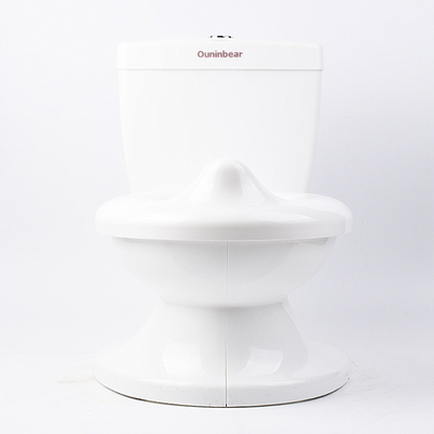 Simulação de crianças Branco Azul Rosa Sólido Bebê Treinamento Potty com som de descarga