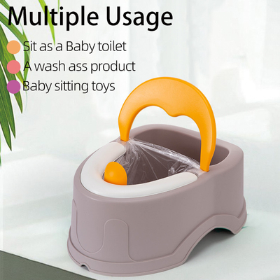 Solid Pink Blue Black Baby Toilet Potty Assento de Treinamento Leve PP TPE ABS