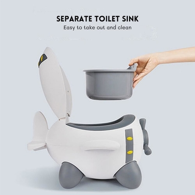 Potty de treinamento de bebê de desenhos animados de avião personalizado com certificado de teste EN71