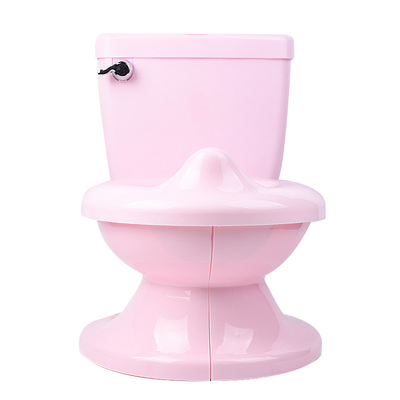 Banheiro de simulação infantil com som de descarga Assento de banheira Branco Azul Rosa EN71 Teste Certificado de treinamento do bebê