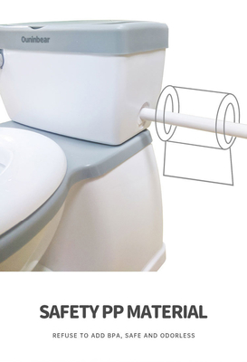 Escada de treino de viagem de plástico ecológico em cinza/branco
