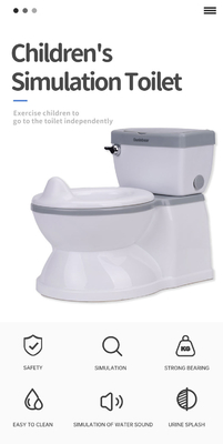 Potty de treinamento de bebês de PP ecológico Certificado EN71 Potty de viagem de simulação para crianças