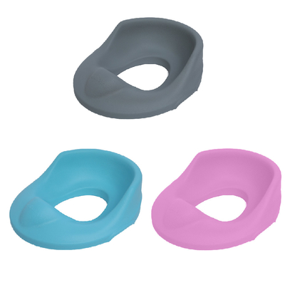 Assento de treino para bebés pequenos com impressão azul/rosa/branco