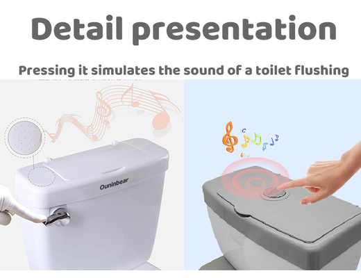 Potty Eco Friendly Kids com logotipo personalizado Toilet Trainer para crianças pequenas em azul / rosa / branco