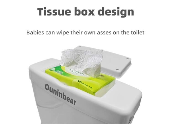 Eco-friendly plástico 3 cores Baby Potty banco de treinamento para uso doméstico e externo com logotipo personalizado