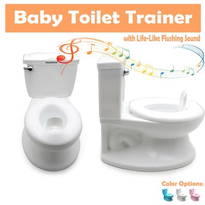 Largo Tipo Quadrado Multifunção Infantil Rosa/Branco/Azul Toalha de Potty com brinquedos musicais