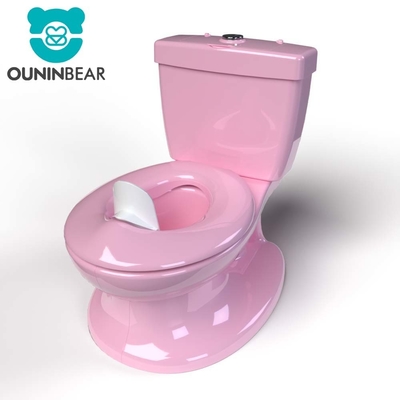 Eco Friendly Blue Pink White Print Kids Potty Toilet Trainer com embalagem e logotipo personalizados