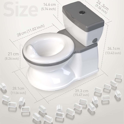 Eco Amigável Plastic Kids Potty Training Toilet Azul Rosa Branco Logotipo personalizado Atacado