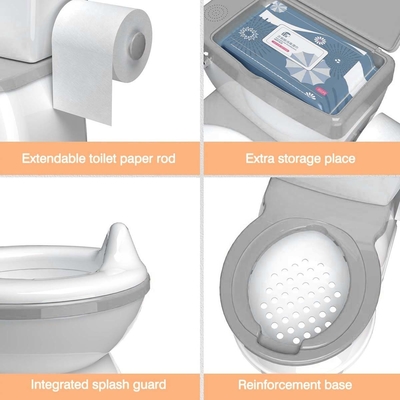 Eco Amigável Plastic Kids Potty Training Toilet Azul Rosa Branco Logotipo personalizado Atacado