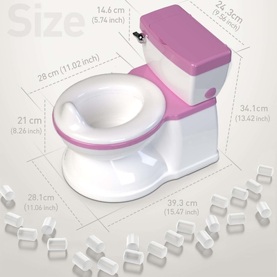 Impressão ecologicamente correta para bebé, capacete sanitário em cinza/rosa/azul - Certificado EN-71